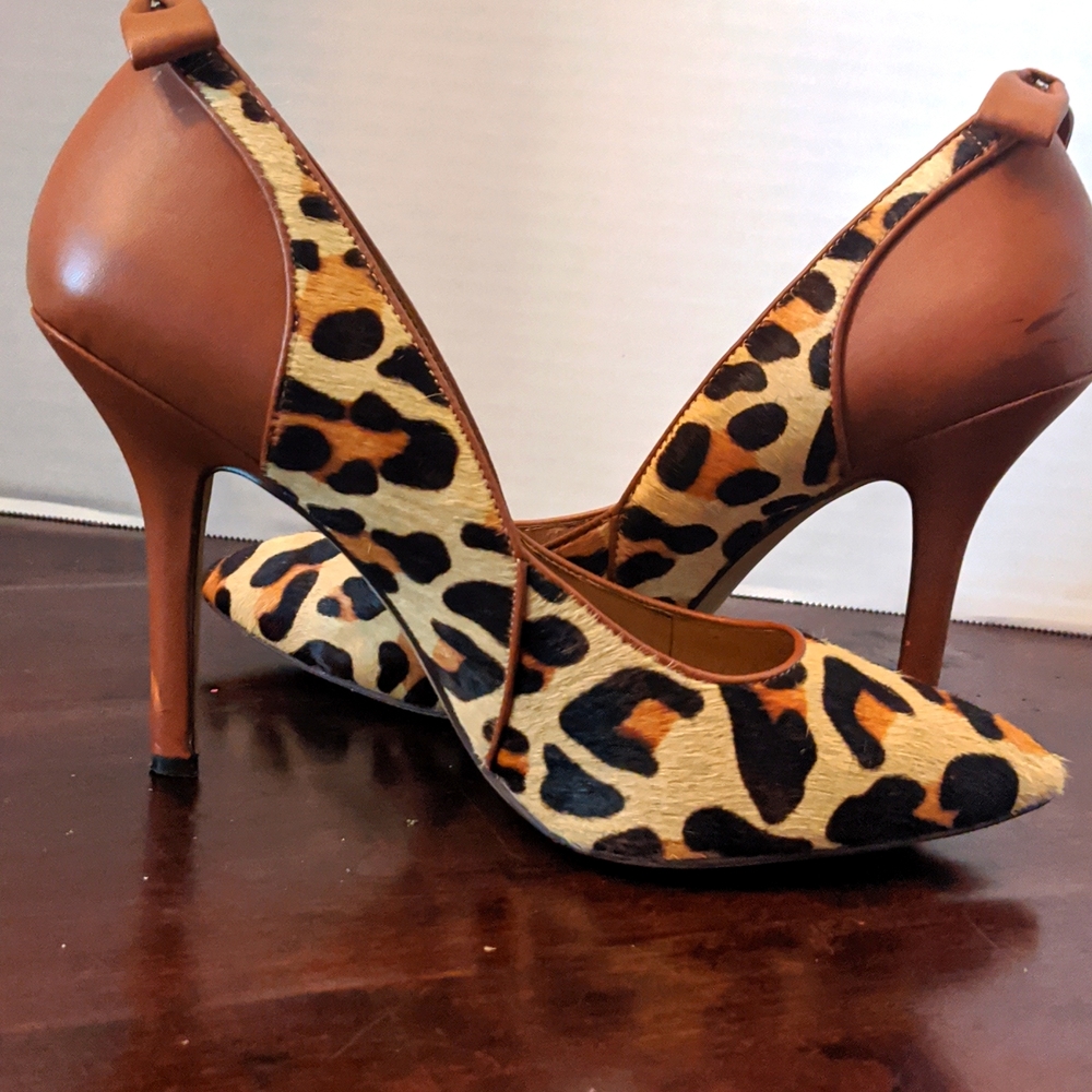 Jessica Simpson leopard print heels